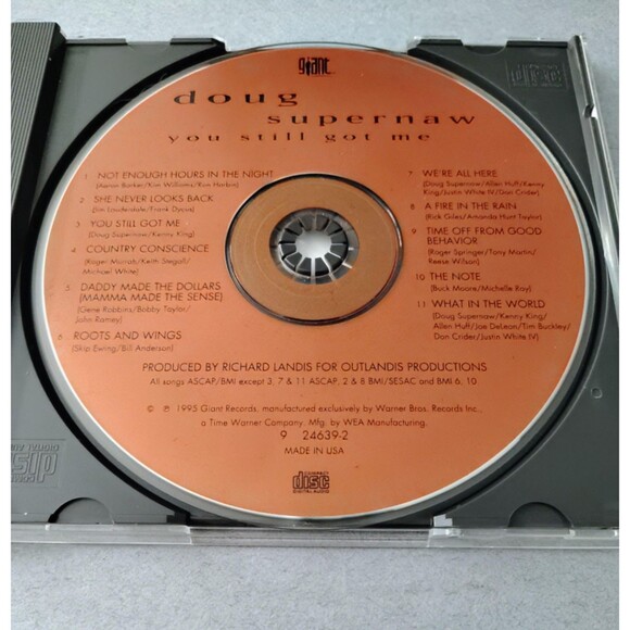 Doug Supernaw CD You Still Got Me Country Music 1995 Giant Records USA Folk 90s - Picture 11 of 12